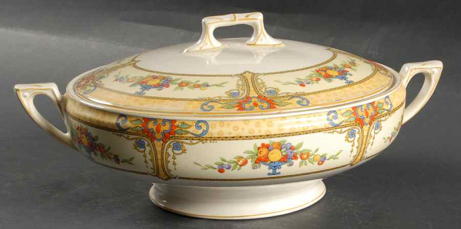 Seville Round Covered Vegetable by Myott Staffordshire-1