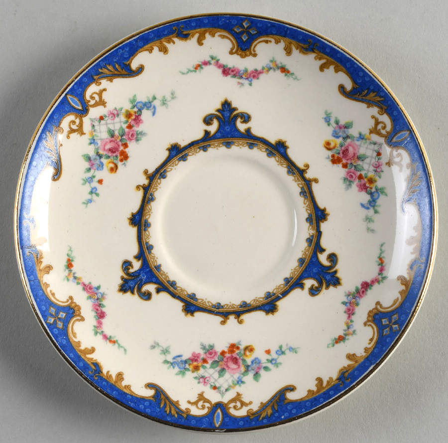 Sevres Blue Saucer by Myott Staffordshire-1