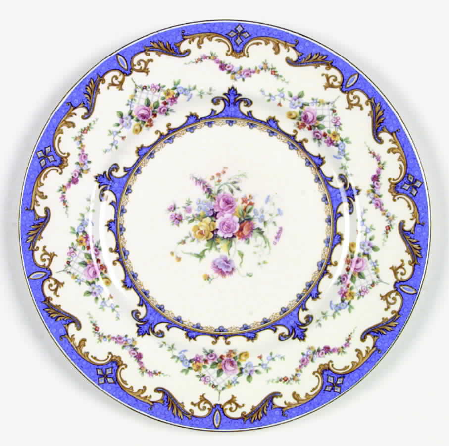 Sevres Blue Dinner Plate by Myott Staffordshire-1