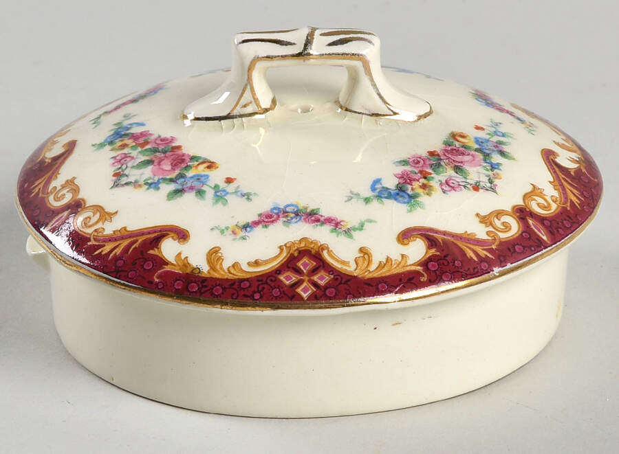 Sevres Red Lid for Teapot by Myott Staffordshire-1