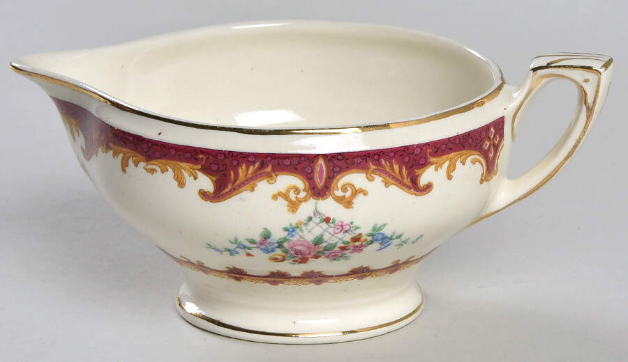 Sevres Red Creamer by Myott Staffordshire-1