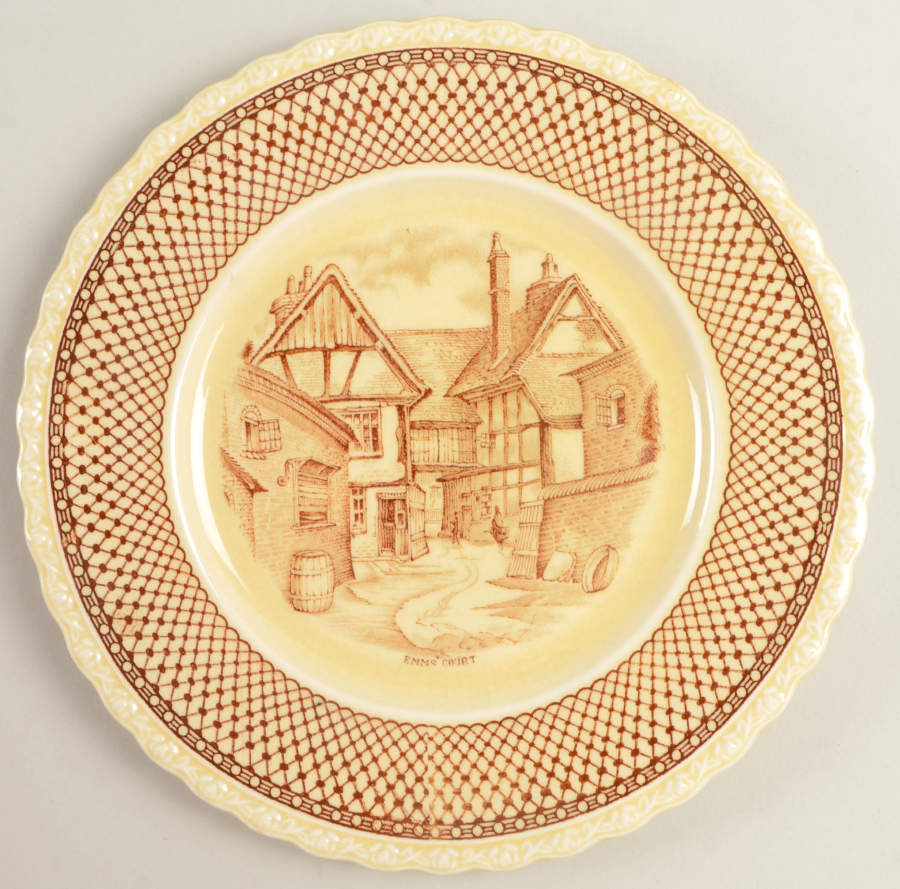 Shakespeare Land Salad Plate by Myott Staffordshire-1