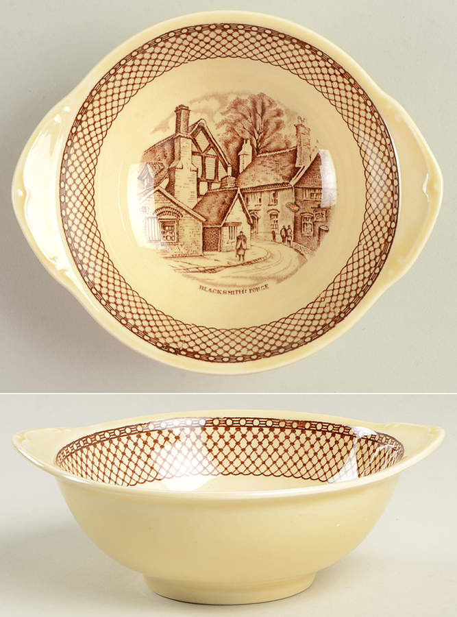 Shakespeare Land Lugged Cereal Bowl by Myott Staffordshire-1