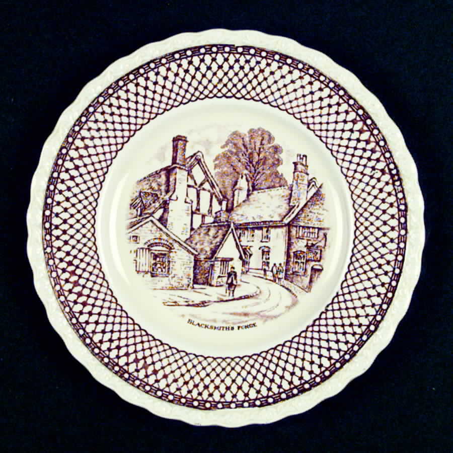 Shakespeare Land Bread & Butter Plate by Myott Staffordshire-1