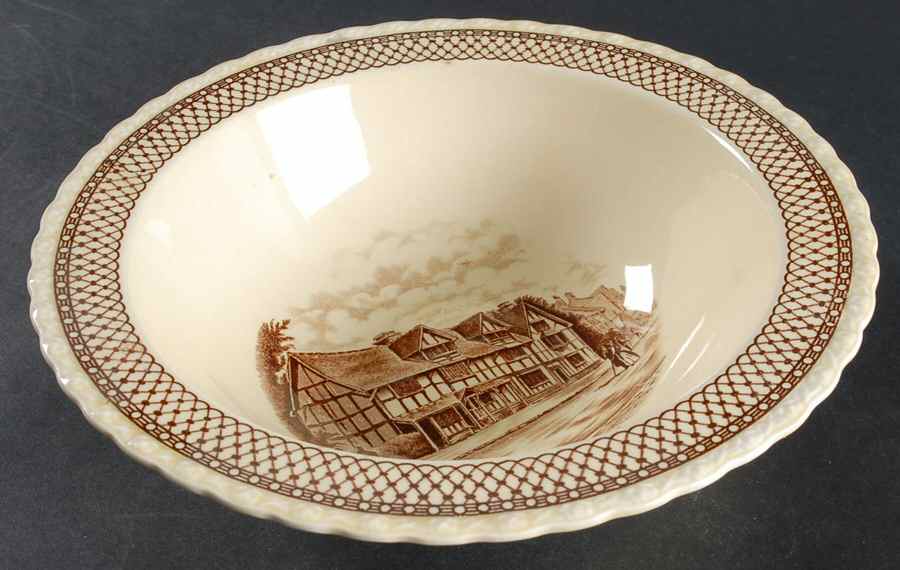 Shakespeare Land 9" Round Vegetable Bowl by Myott Staffordshire-1