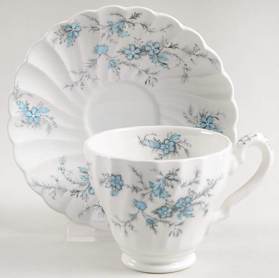 Sound of Music Footed Demitasse Cup & Saucer Set by Myott Staffordshire-1