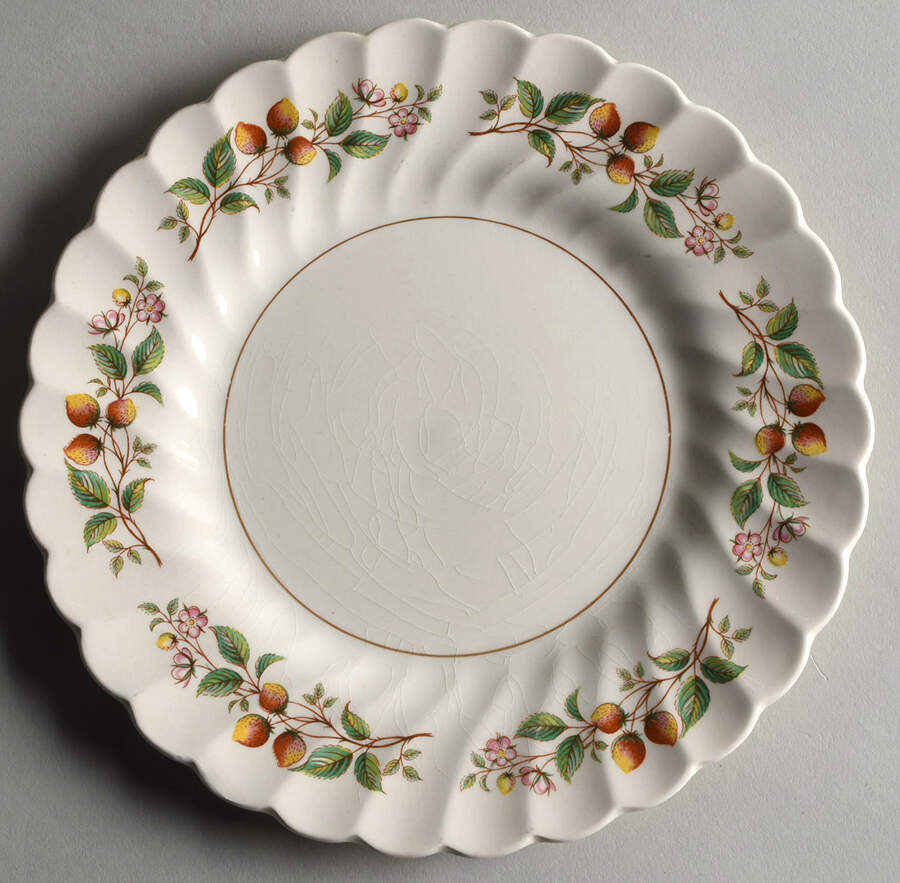 Strawberry Festival Salad Plate by Myott Staffordshire-1