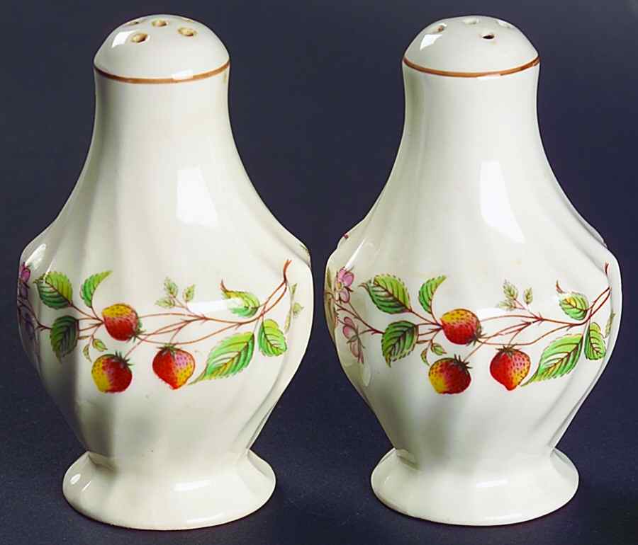 Strawberry Festival Salt & Pepper Set by Myott Staffordshire-1