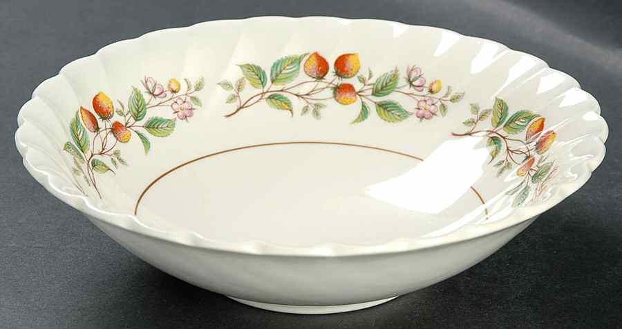 Strawberry Festival Coupe Cereal Bowl by Myott Staffordshire-1
