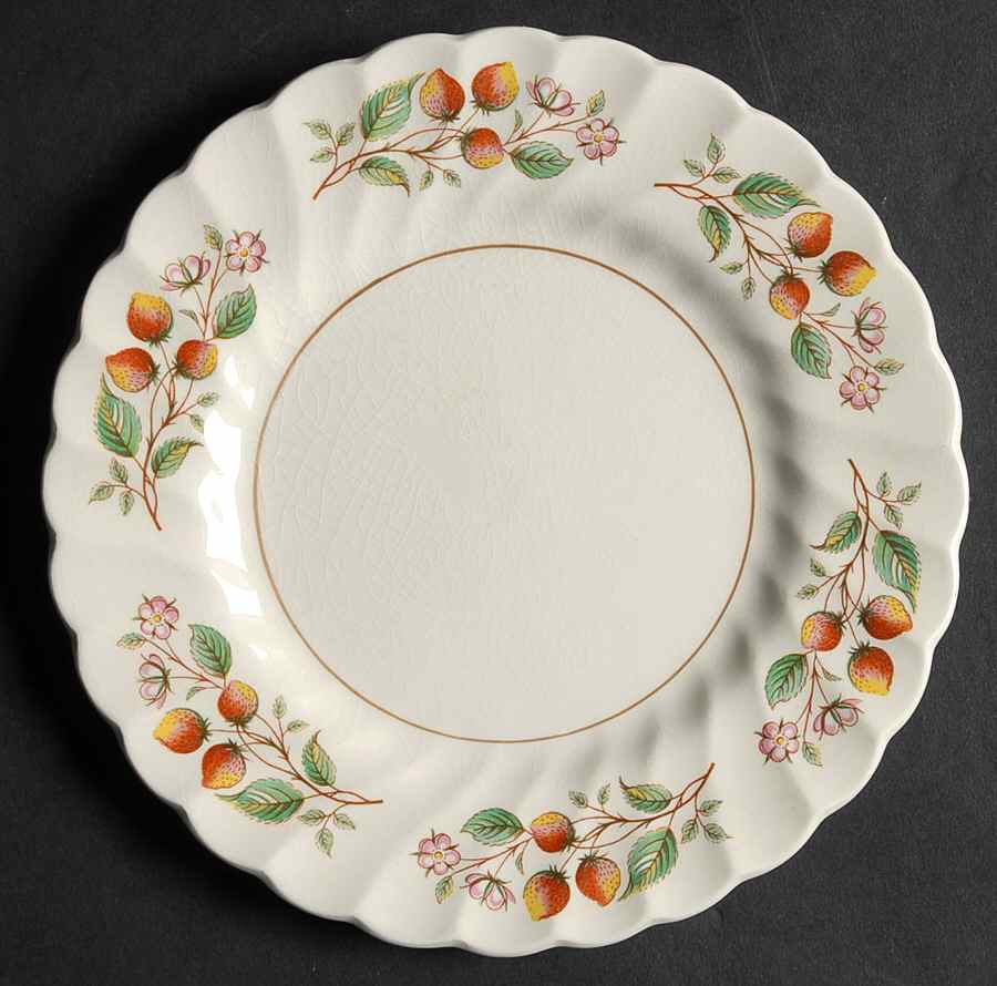 Strawberry Festival Bread & Butter Plate by Myott Staffordshire-1