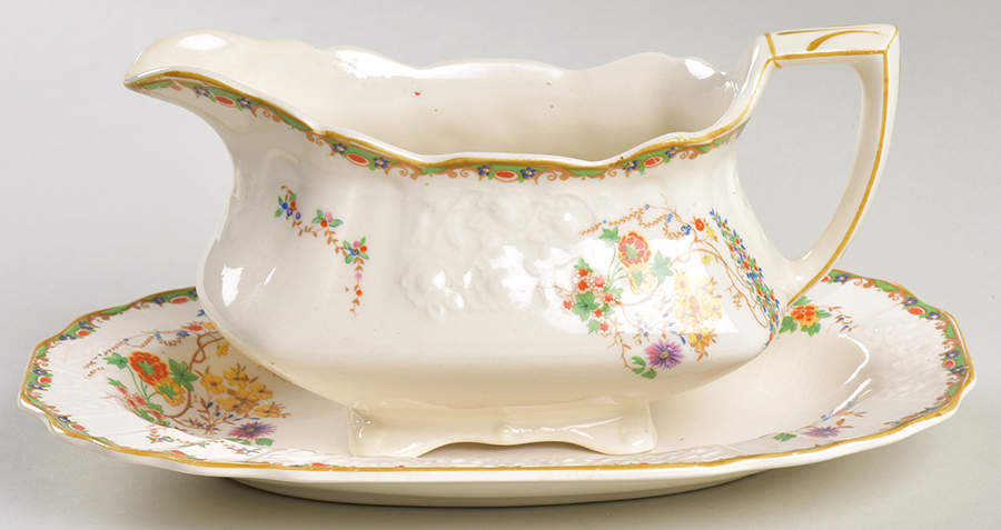Sunshine Susie Gravy Boat & Underplate by Myott Staffordshire-1