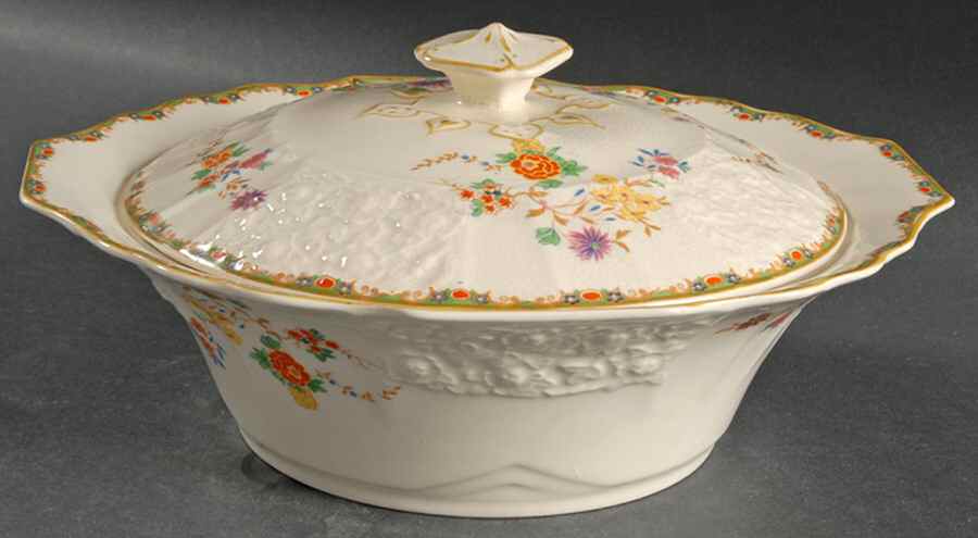 Sunshine Susie Round Covered Vegetable by Myott Staffordshire-1