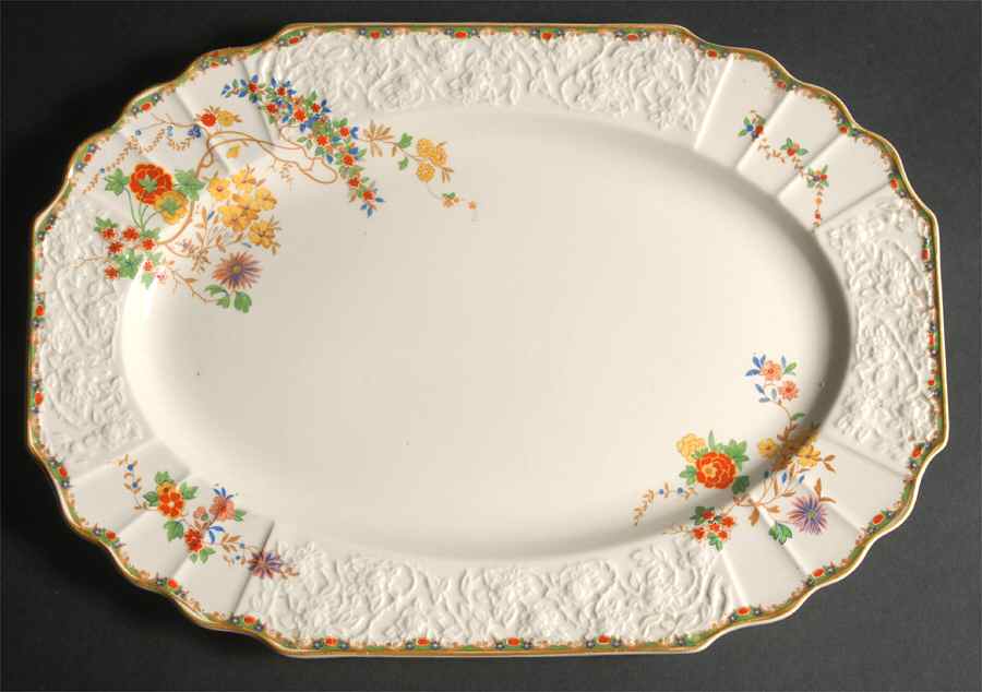 Sunshine Susie 14" Oval Serving Platter by Myott Staffordshire-1