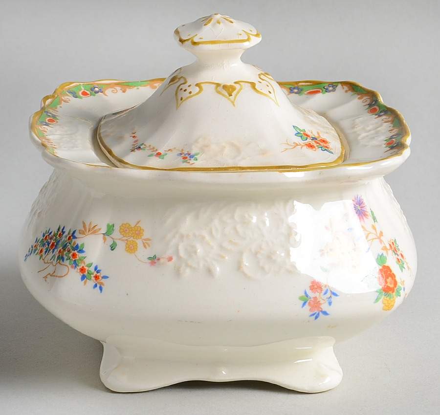 Sunshine Susie Sugar Bowl & Lid by Myott Staffordshire-1