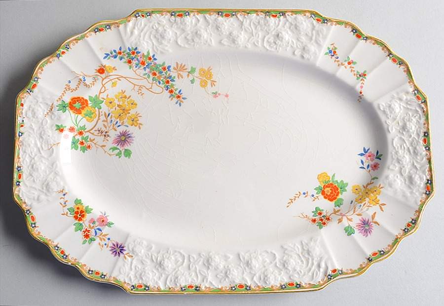 Sunshine Susie 12" Oval Serving Platter by Myott Staffordshire-1