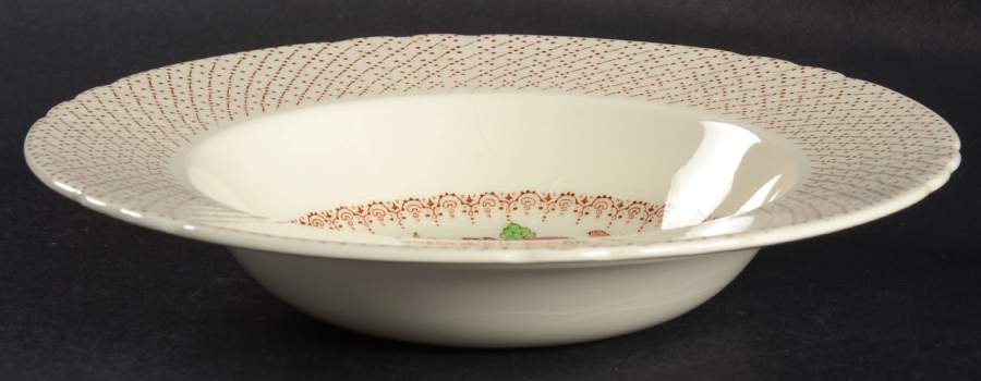 Swing Time (Scalloped) Rim Soup Bowl by Myott Staffordshire-1