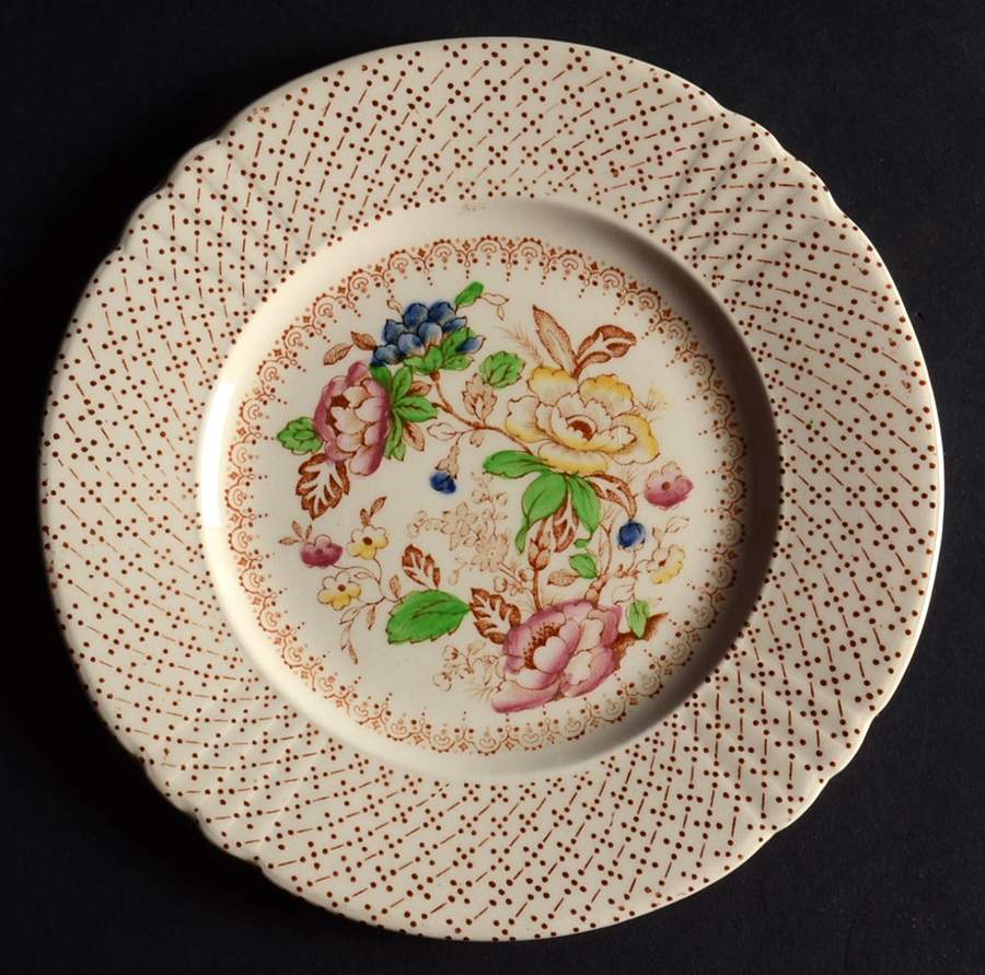 Swing Time (Scalloped) Bread & Butter Plate by Myott Staffordshire-1