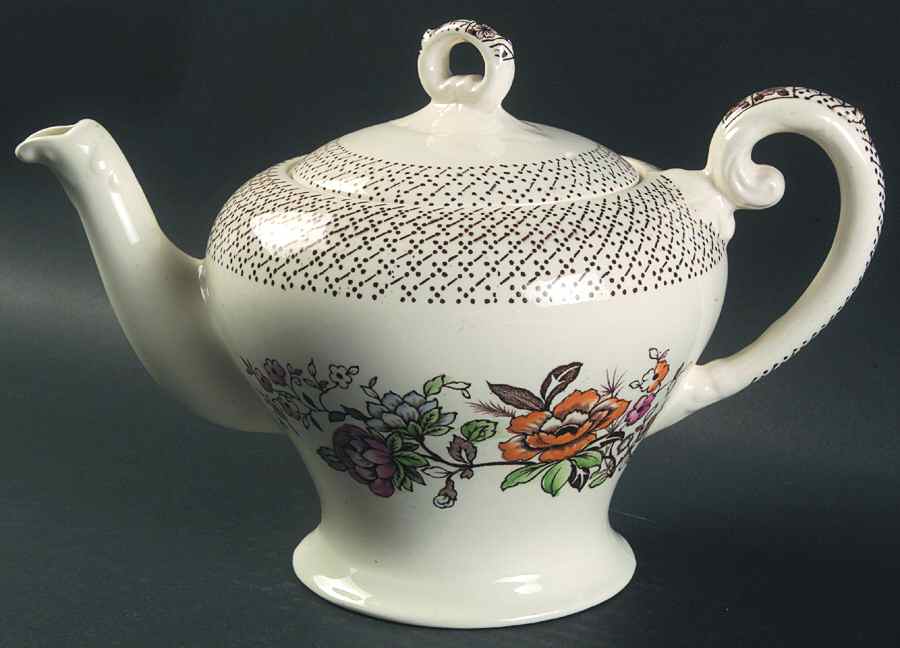 Swing Time (Smooth) Teapot & Lid by Myott Staffordshire-1