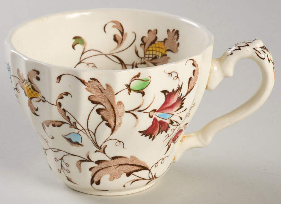 Vanity Fair Multicolor Flat Cup by Myott Staffordshire-1