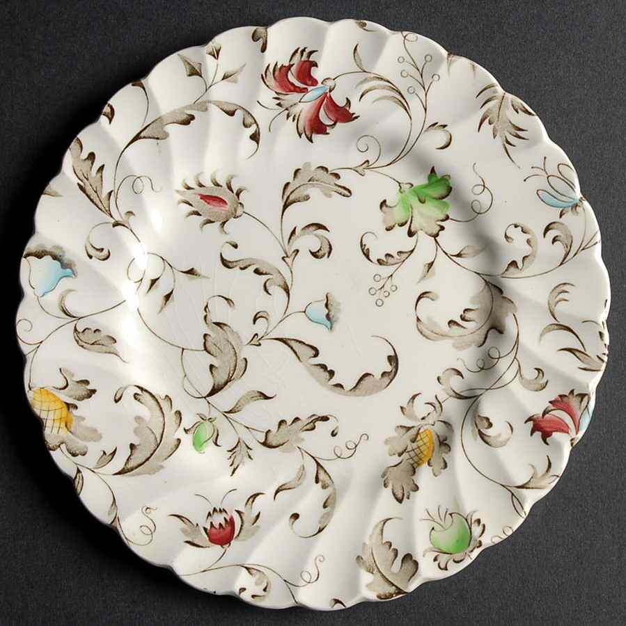 Vanity Fair Multicolor Bread & Butter Plate by Myott Staffordshire-1
