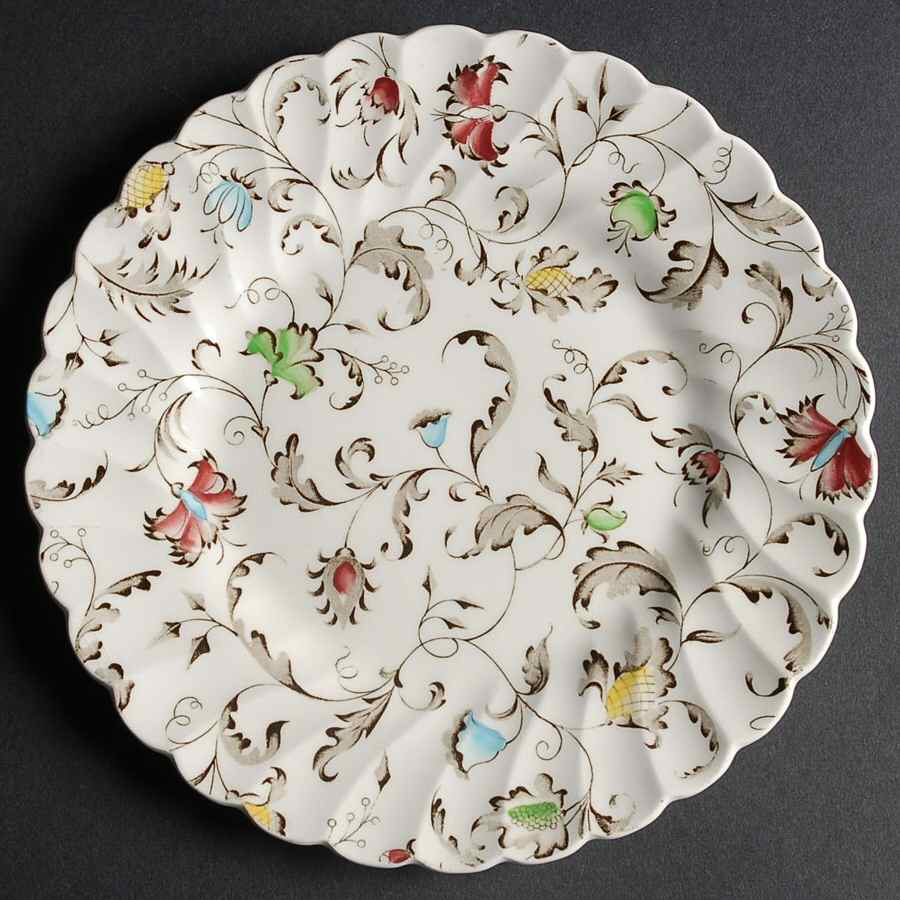 Vanity Fair Multicolor Salad Plate by Myott Staffordshire-1