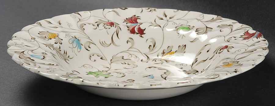 Vanity Fair Multicolor Rim Soup Bowl by Myott Staffordshire-1
