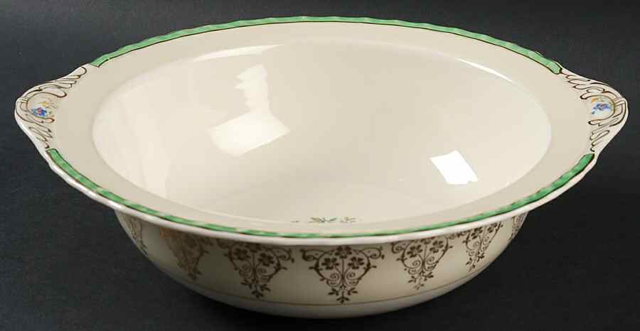 Valencia Green Round Vegetable No Lid by Myott Staffordshire-1
