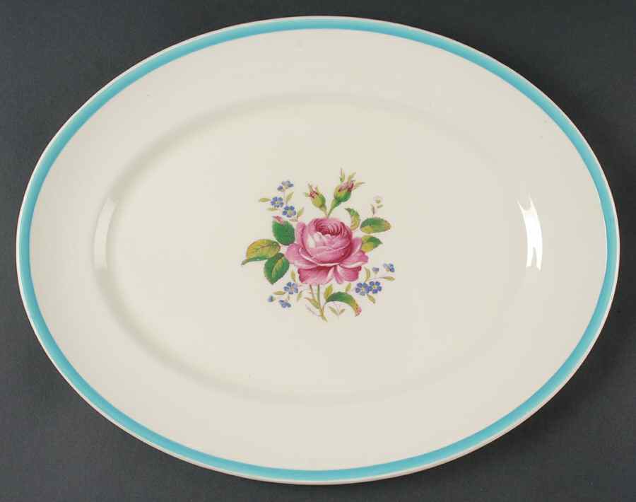 Victoria 14" Oval Serving Platter by Myott Staffordshire-1