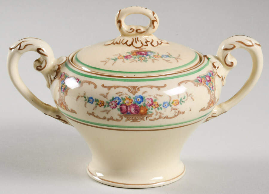 Vida Sugar Bowl & Lid by Myott Staffordshire-1