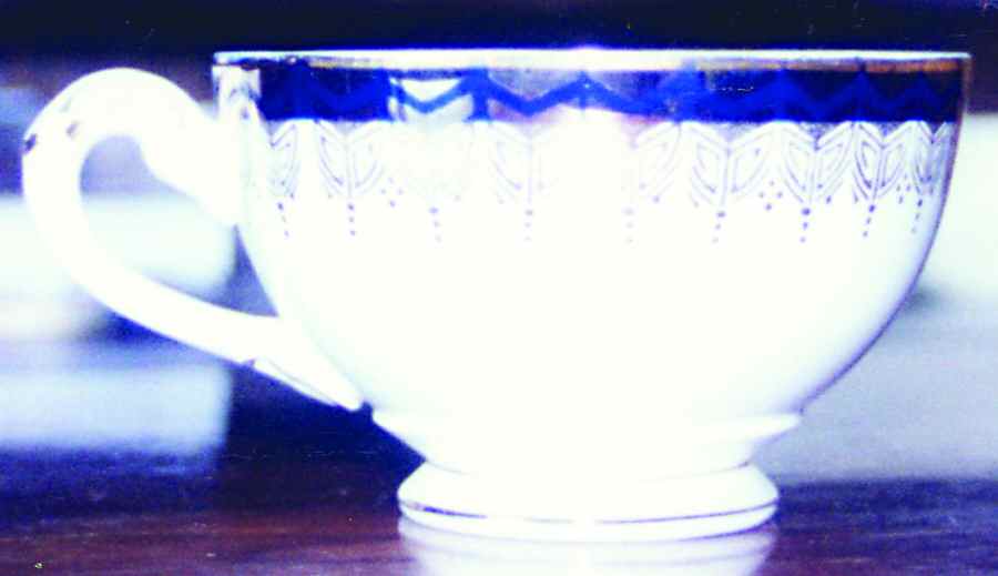 Westpoint Navy Blue Footed Cup by Myott Staffordshire-1
