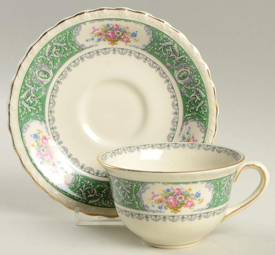 Winchester Flat Cup & Saucer Set by Myott Staffordshire-1