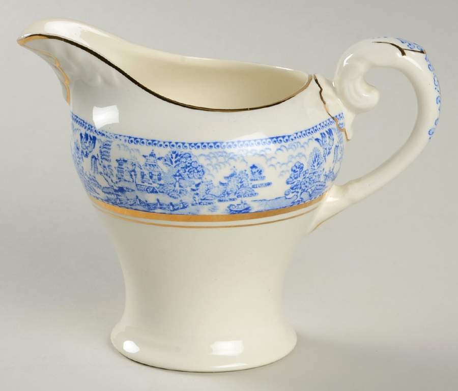 Ye Olde Willow Creamer by Myott Staffordshire-1