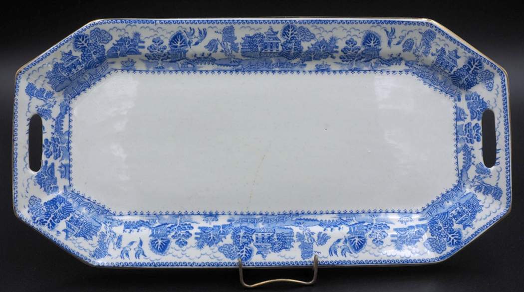 Ye Olde Willow Large Sandwich Tray by Myott Staffordshire-1