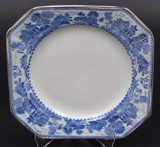 Ye Olde Willow Square Bread & Butter Plate by Myott Staffordshire-1