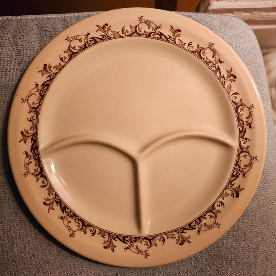 Curtis Brown Grill Plate by Mayer (American)-1