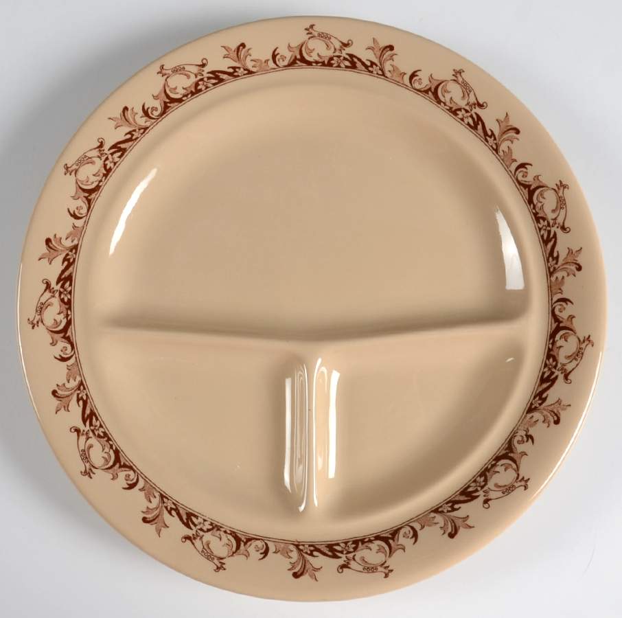 Curtis Brown Grill Plate by Mayer (American)-1