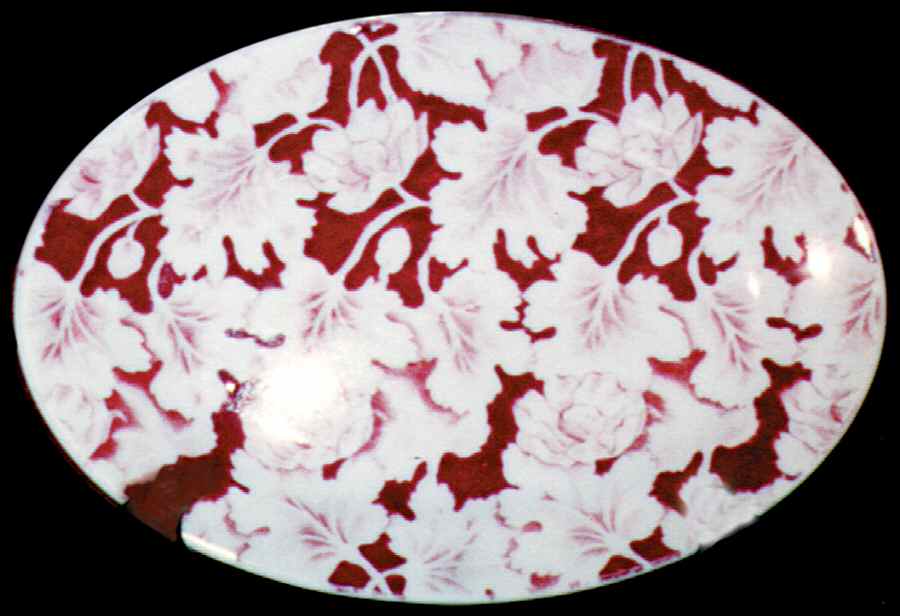 Arbor Brown 12" Oval Serving Platter by Mayer (American)-1