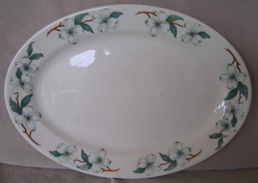 Monticello 11" Oval Serving Platter by Mayer (American)-1