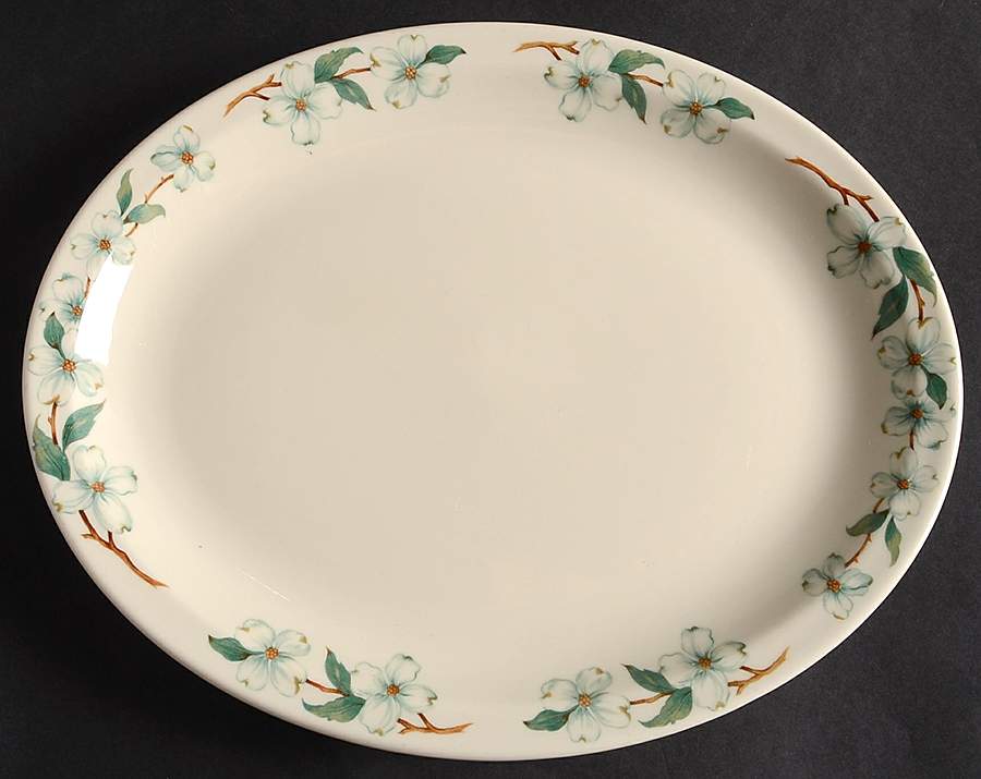 Monticello 11" Oval Serving Platter by Mayer (American)-1