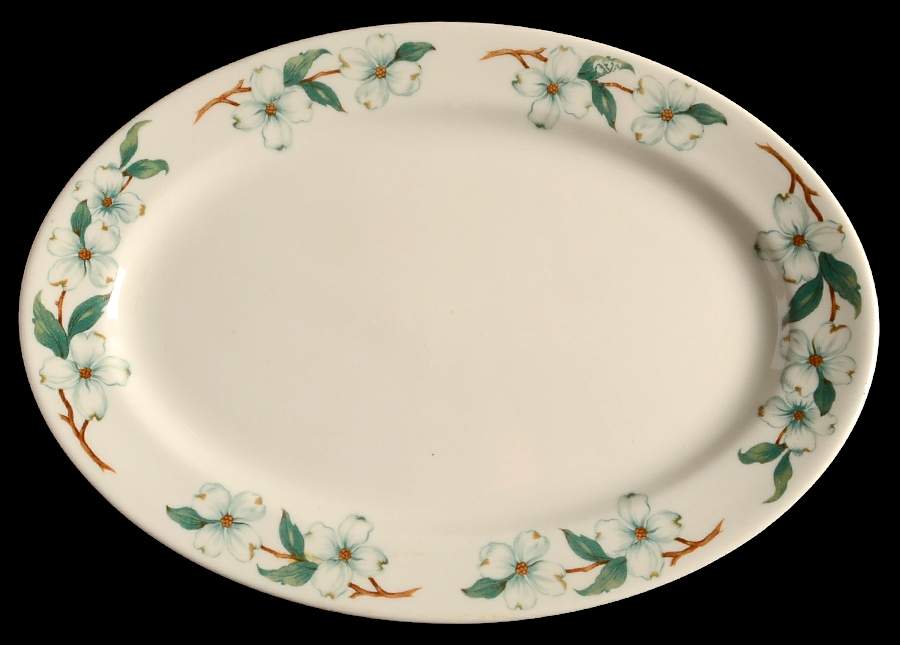 Monticello 10" Oval Serving Platter by Mayer (American)-1