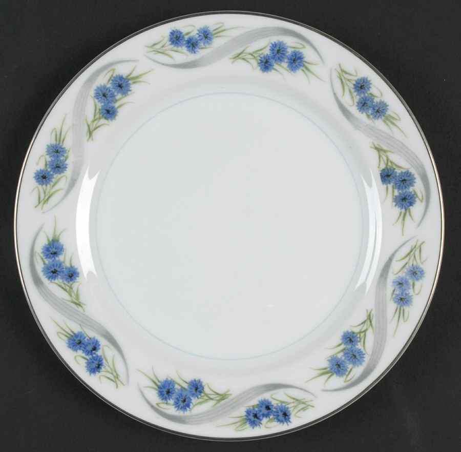Blue Buttons Bread & Butter Plate by Narumi-1