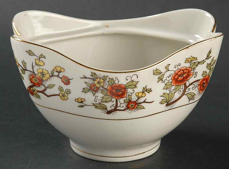Flora Sugar Bowl No Lid by Meito-1
