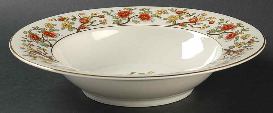 Flora Rim Soup Bowl by Meito-1
