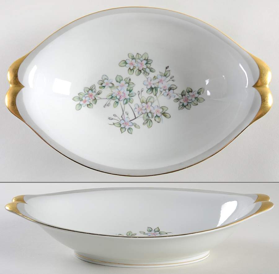 Fragrance 11" Oval Vegetable Bowl by Meito-1