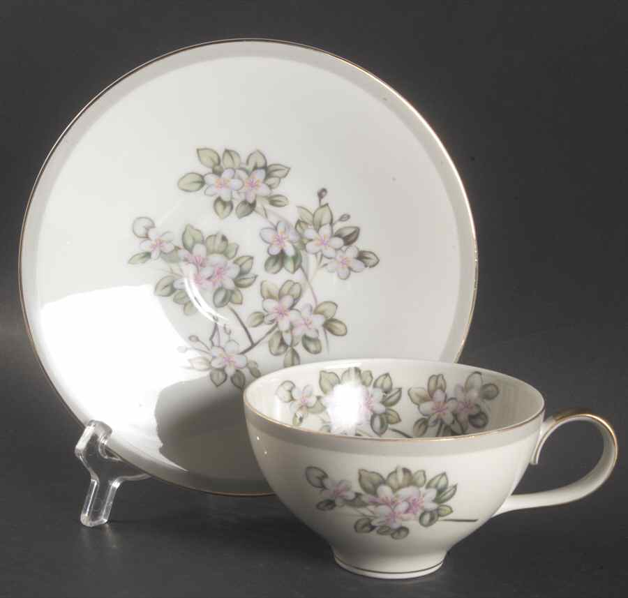 Fragrance Flat Cup & Saucer Set by Meito-1