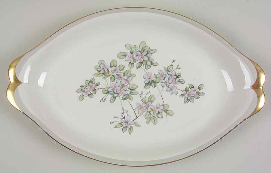 Fragrance 15" Oval Serving Platter by Meito-1