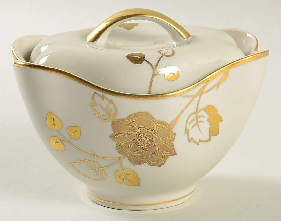 Goldrose Sugar Bowl & Lid by Meito-1