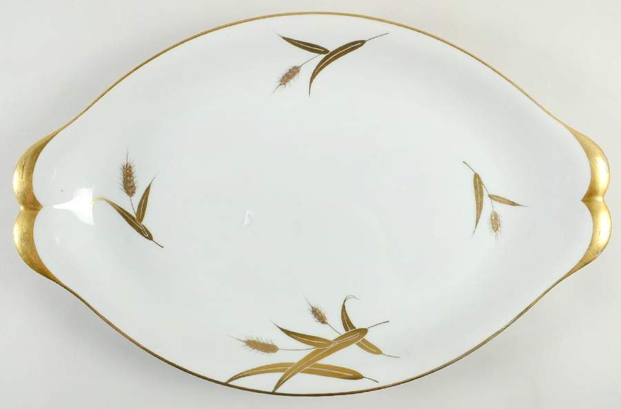 Midas (White Background) 17" Oval Serving Platter by Meito-1