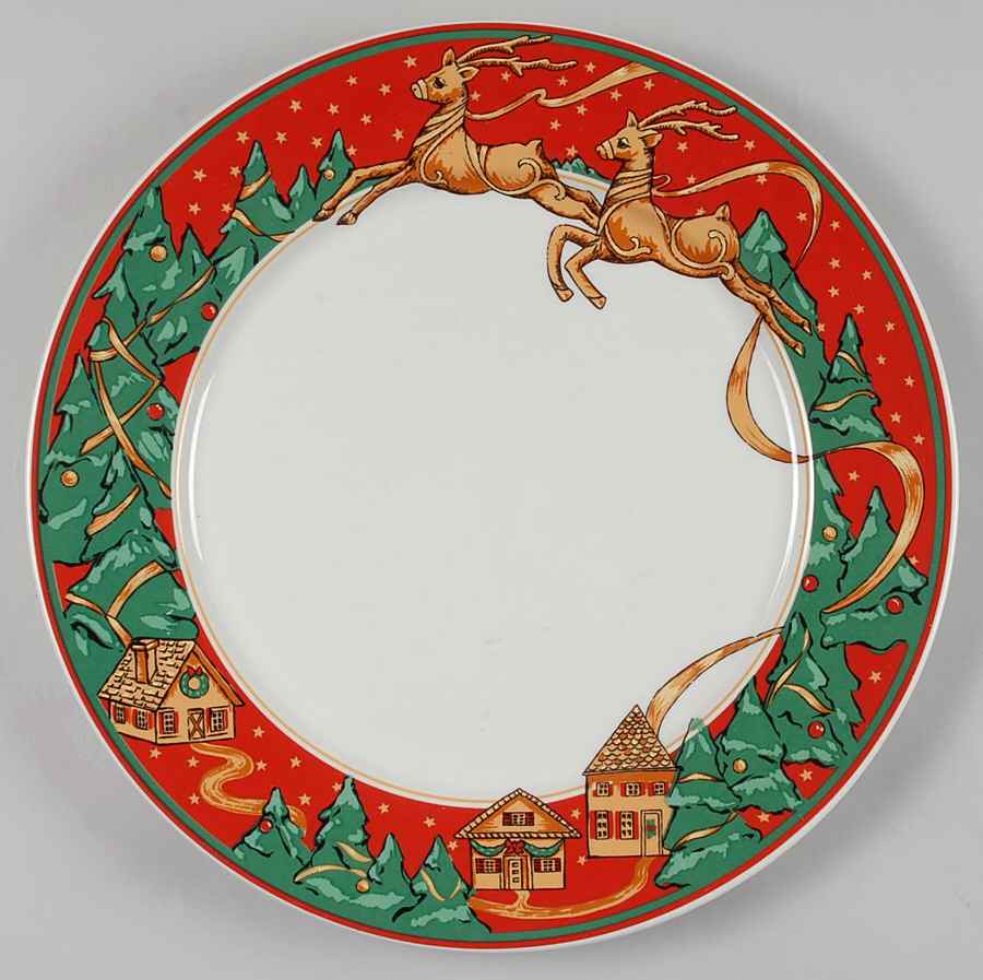 Christmas Fantasy 12" Chop Plate (Round Platter) by Misono-1