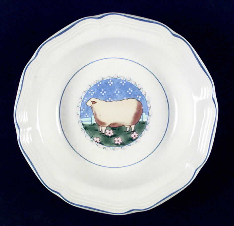 Calico Circle Rim Soup Bowl by Mikasa-1